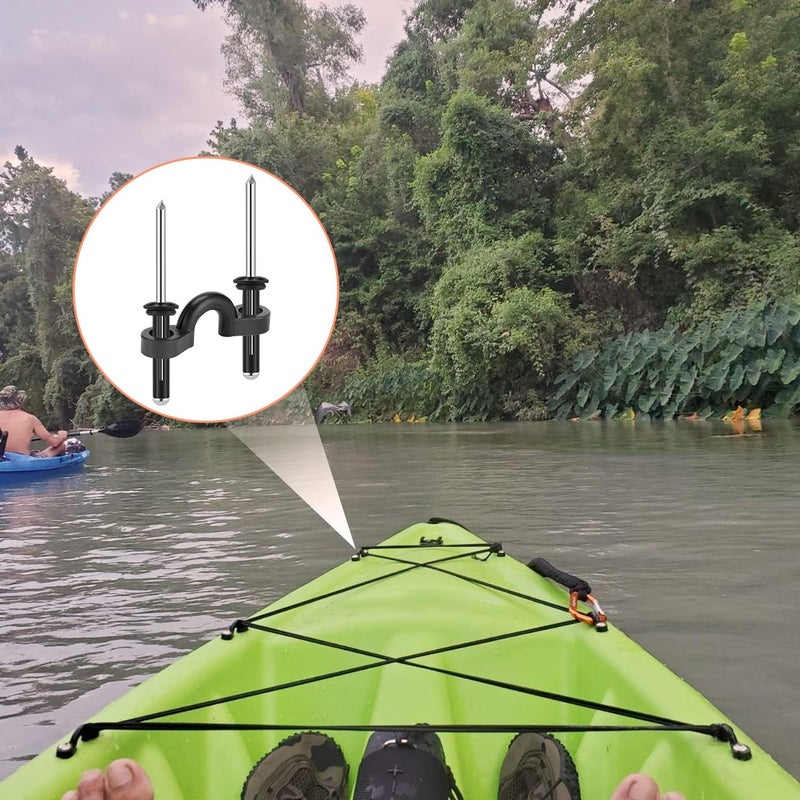 HLOGREE Kayak Handles 2/4 Pack,Kayak Carry Handle with Rivets,Kayak Replacement Handles,Kayak Handles for Emotion/Pelican/Hobie/Lifetime/sit on top/Ocean/Wilderness Accessories,Kayak Parts - Image 5